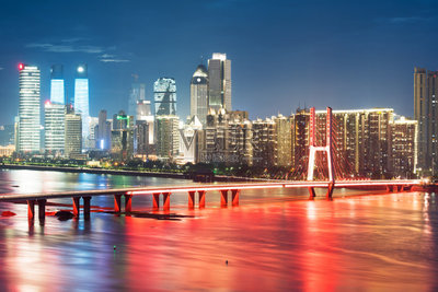 都市风光,南昌市,航拍视角,天空,水平画幅