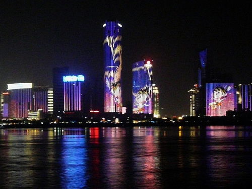 南昌夜游赣江